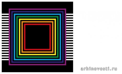 Спектральные квадраты (Spectrum squares), Энтони Баррилл (Anthony Burrill).