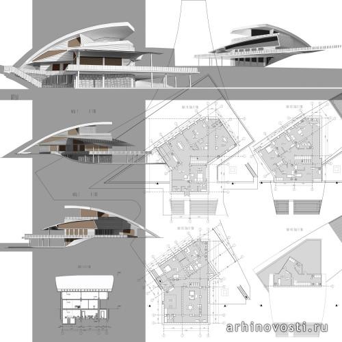 Конкурсная работа Шишкова Александра. Проект малоэтажного жилого здания. Ярославль, Россия.