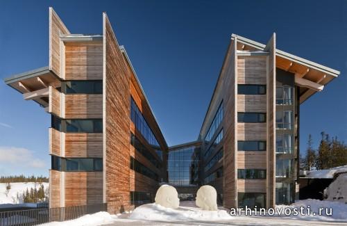 Отель «Copperhill Mountain Lodge» от Bohlin Cywinski Jackson. Оре, Швеция.