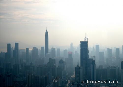 Небоскрёб Ping An Finance Center от Kohn Pedersen Fox Associates (KPF). Шеньчжень, Китай.