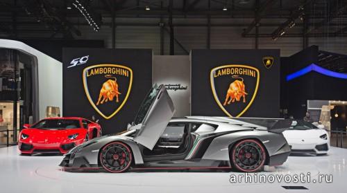 Суперкар Lamborghini Veneno. Италия.