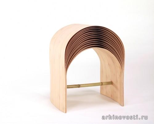 Бамбуковый табурет «Hangzhou Stool» от Миня Чэня (Min Chen).