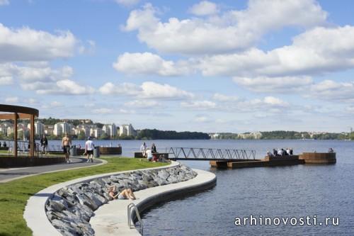 Парк Hornsbergs Strandpark от Nyréns Arkitektkontor. Стокгольм, Швеция.