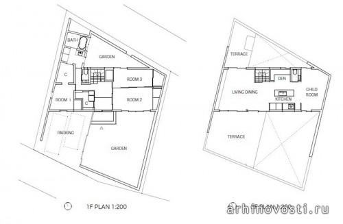 Жилой дом kn от Kochi Architect's Studio. Миура, Япония.