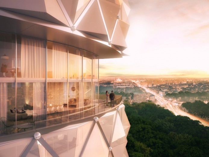 ЗИЛ Башня от Neutelings Riedijk Architects, Москва, Россия.